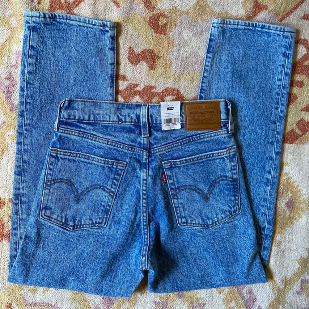 LEVI'S Wedgie Straight Women's Jeans (Size: 24x26) NWT - Picture 12 of 12